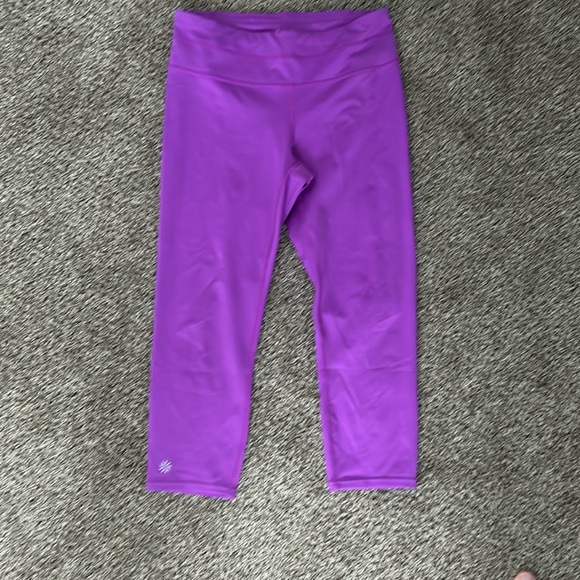 Athleta Pants - Athleta Sonar Capri Purple